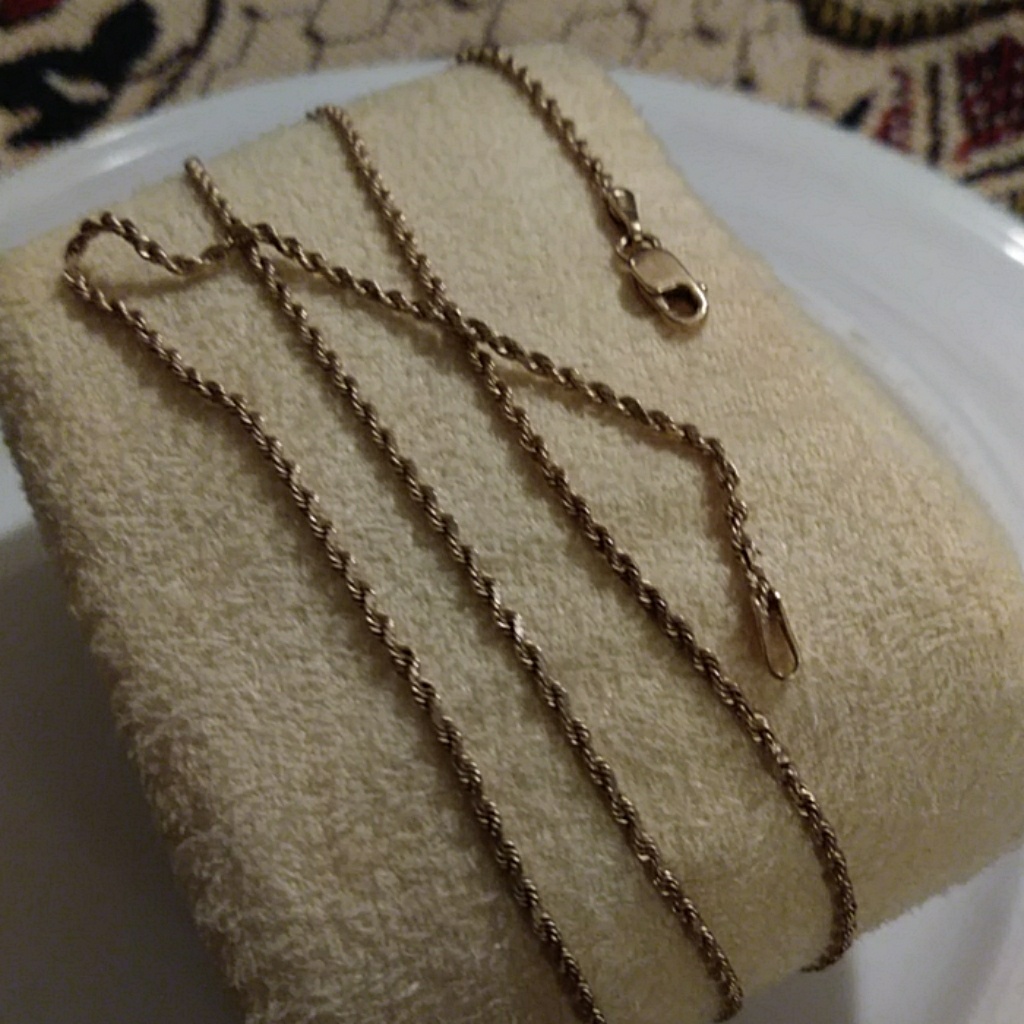 Solid 14k Rope Chain